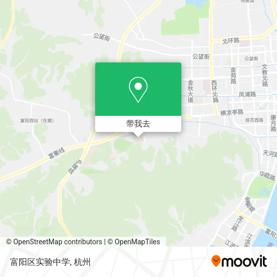 富阳区实验中学地图