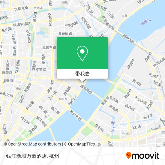 钱江新城万豪酒店地图