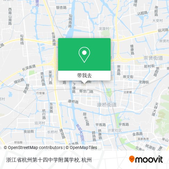 浙江省杭州第十四中学附属学校地图