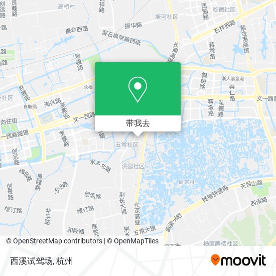 西溪试驾场地图
