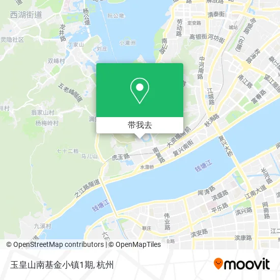 玉皇山南基金小镇1期地图