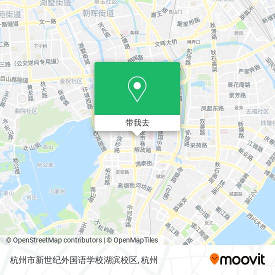 杭州市新世纪外国语学校湖滨校区地图