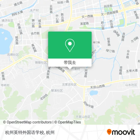 杭州英特外国语学校地图