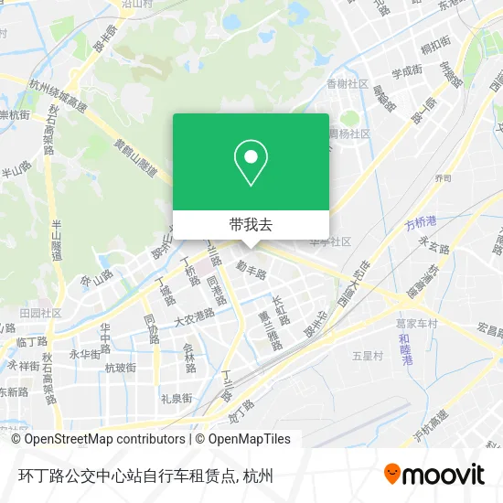 环丁路公交中心站自行车租赁点地图