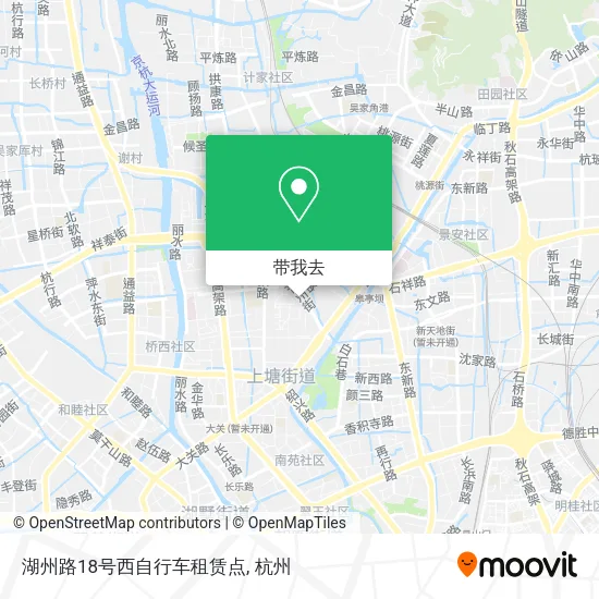 湖州路18号西自行车租赁点地图