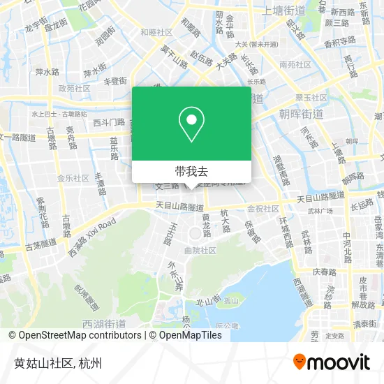 黄姑山社区地图