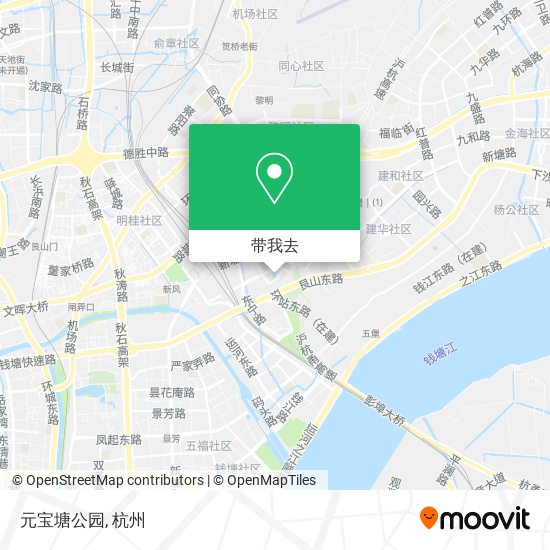 元宝塘公园地图