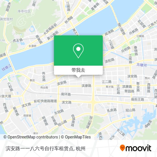 滨安路一一八六号自行车租赁点地图