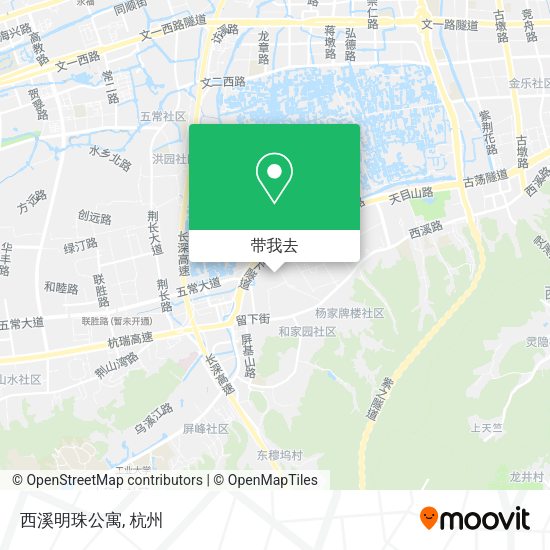 西溪明珠公寓地图