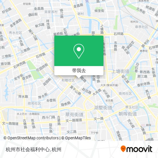 杭州市社会福利中心地图
