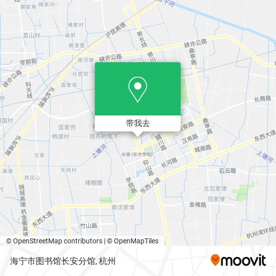 海宁市图书馆长安分馆地图