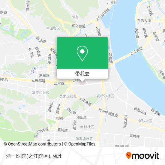 浙一医院(之江院区)地图