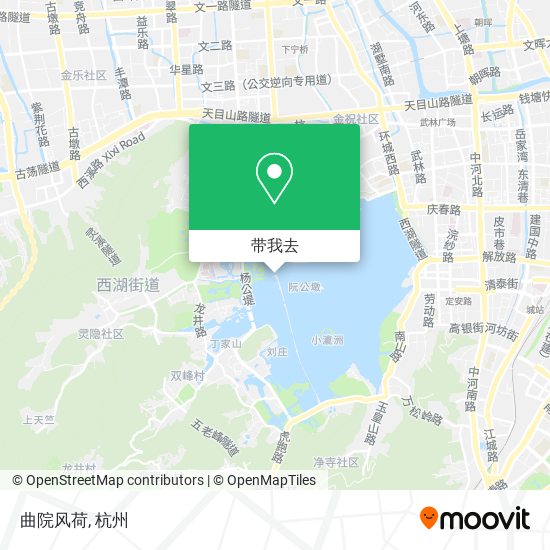 曲院风荷地图