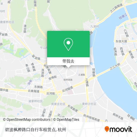 碧波枫桦路口自行车租赁点地图