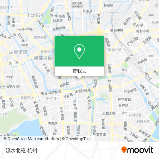 流水北苑地图