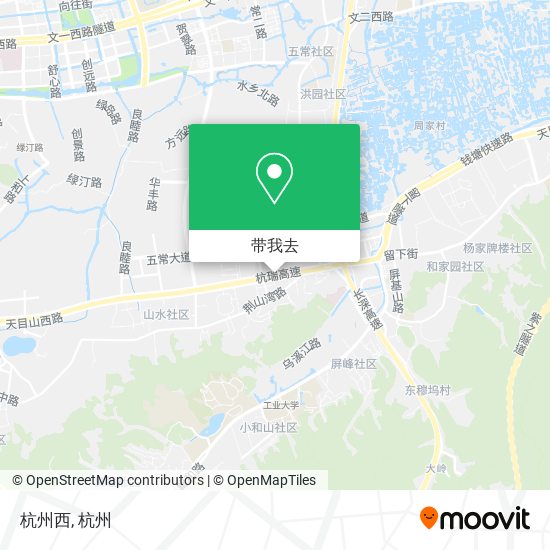 杭州西地图
