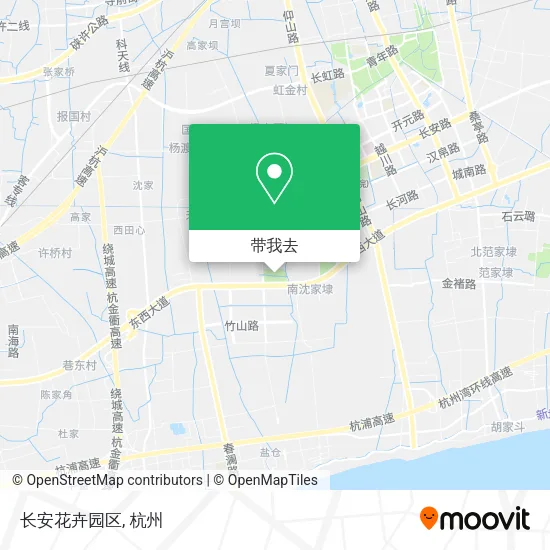 长安花卉园区地图