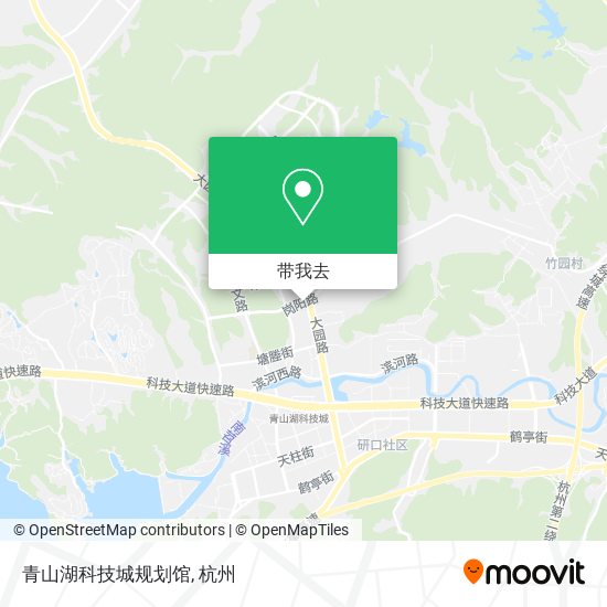 青山湖科技城规划馆地图