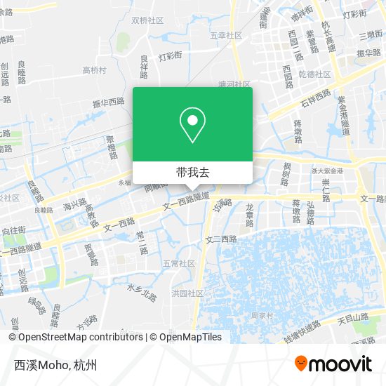西溪Moho地图