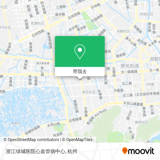 浙江绿城医院心血管病中心地图