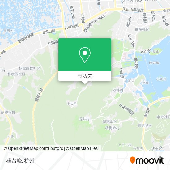 稽留峰地图