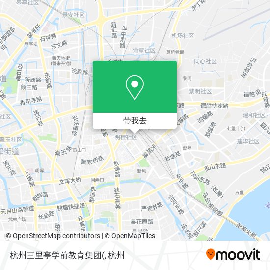 杭州三里亭学前教育集团地图