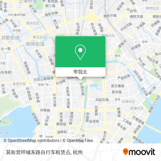 莫衙营环城东路自行车租赁点地图