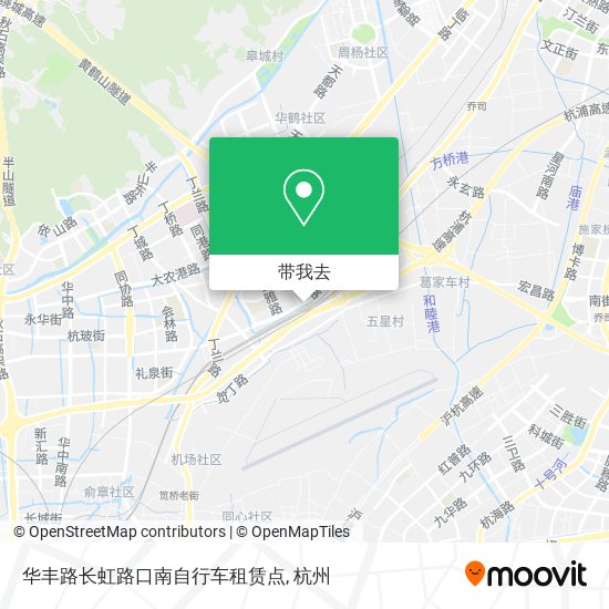 华丰路长虹路口南自行车租赁点地图