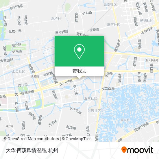 大华·西溪风情澄品地图