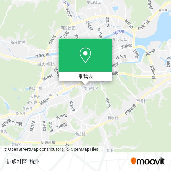 卦畈社区地图