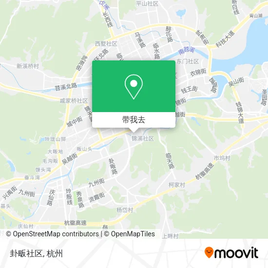 卦畈社区地图