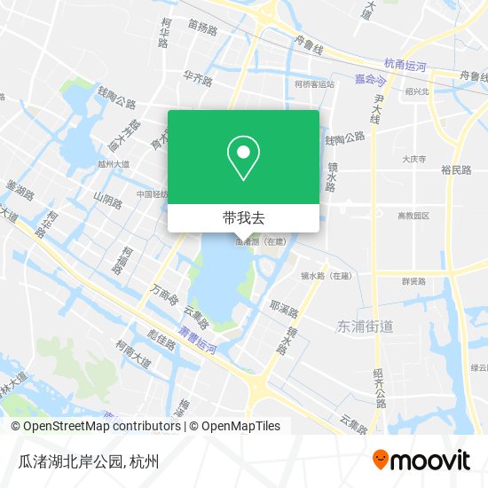 瓜渚湖北岸公园地图