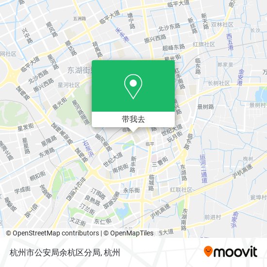 杭州市公安局余杭区分局地图