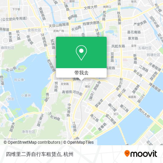 四维里二弄自行车租赁点地图
