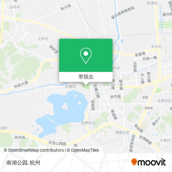 南湖公园地图