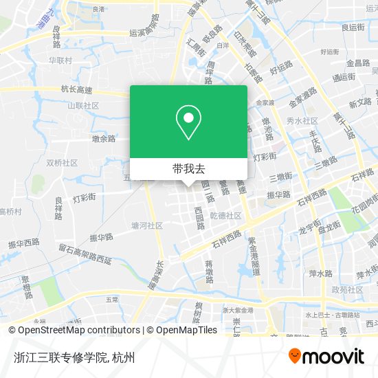浙江三联专修学院地图