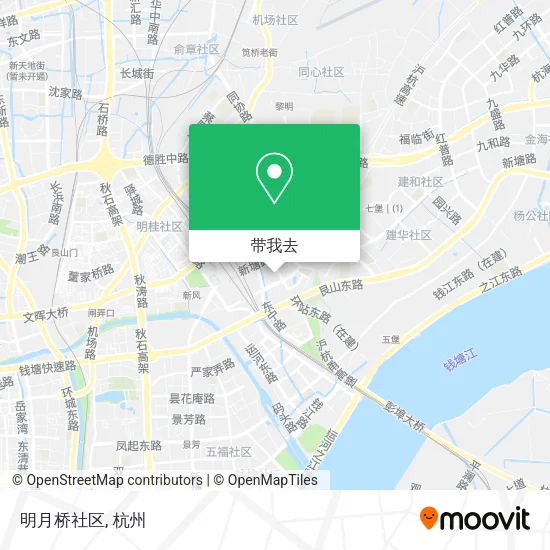 明月桥社区地图