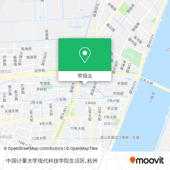 中国计量大学现代科技学院生活区地图