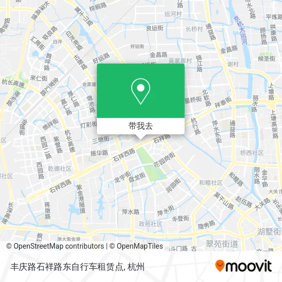 丰庆路石祥路东自行车租赁点地图