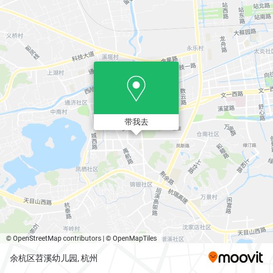 余杭区苕溪幼儿园地图