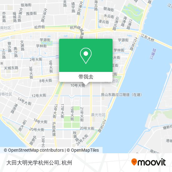 大田大明光学杭州公司地图