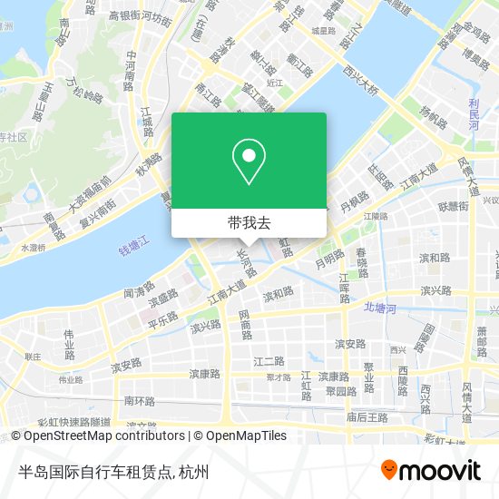 半岛国际自行车租赁点地图