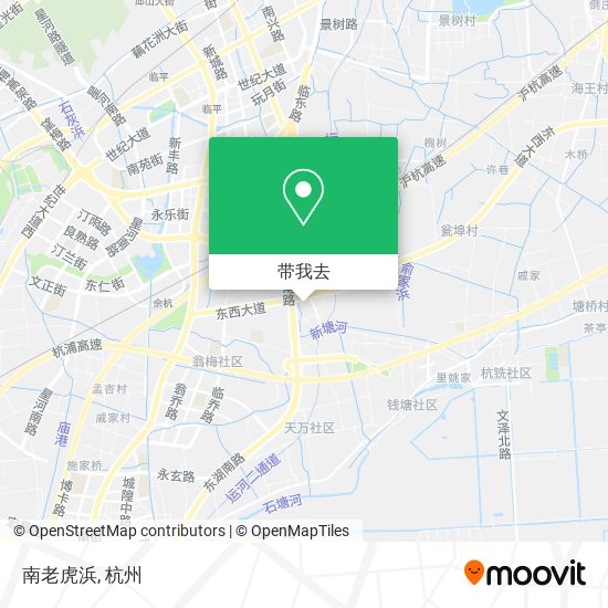 南老虎浜地图