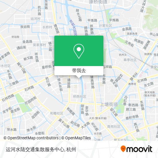 运河水陆交通集散服务中心地图