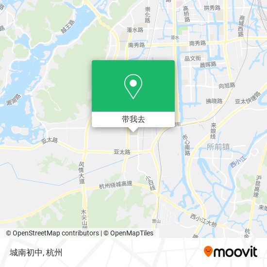 城南初中地图