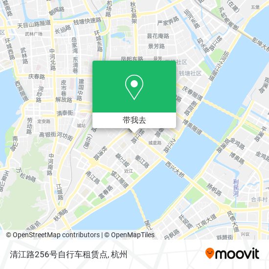 清江路256号自行车租赁点地图