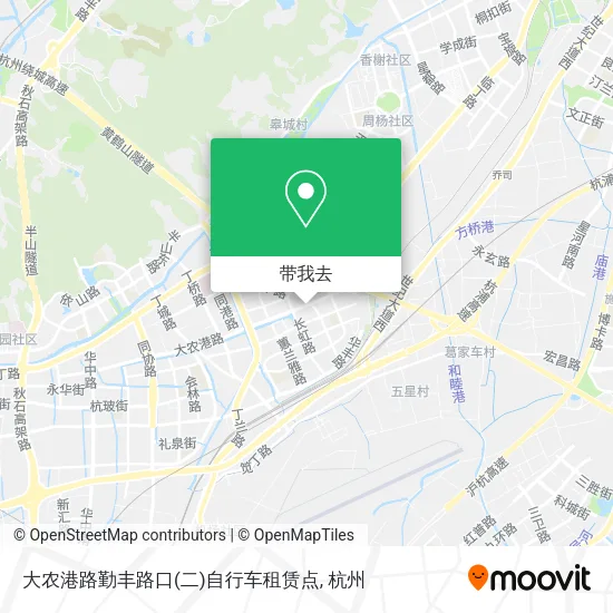 大农港路勤丰路口(二)自行车租赁点地图