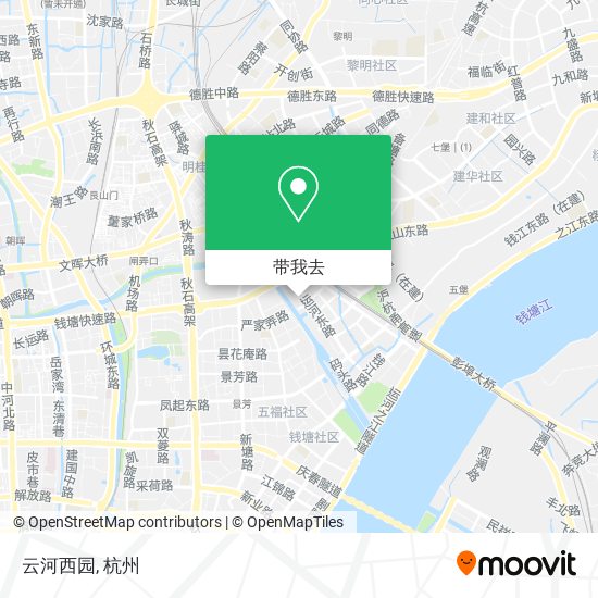 云河西园地图