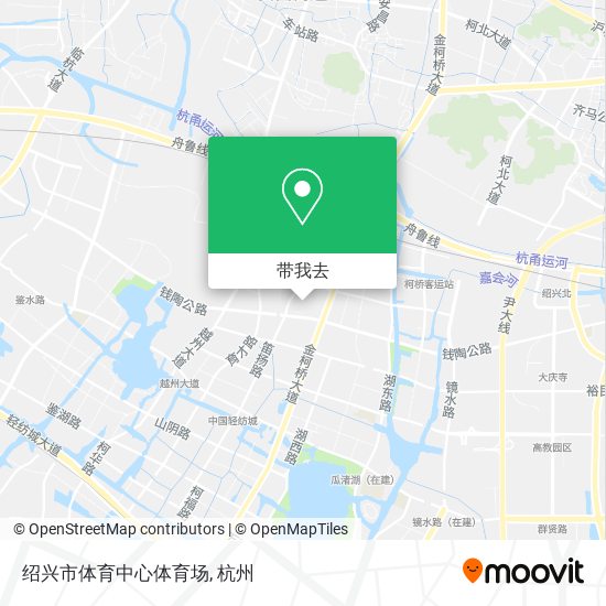 绍兴市体育中心体育场地图