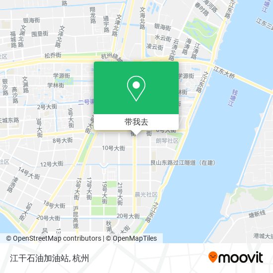 江干石油加油站地图